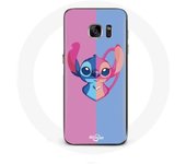 Coque pour Samsung Galaxy S6 edge Stitch et angel bleu rose