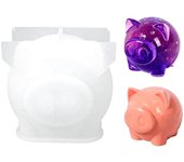 Molde de silicona para velas de cerdo 3D, molde de silicona para manualidades, velas de calidad alimentaria, molde para jabón, decoración de chocolate, molde para hornear, fabricación de velas de cera para aromaterapia 10x8x5cm