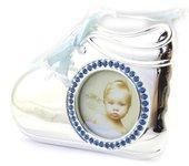 Les Trésors De Lily [M6448] - Marco de fotos 'Mi ángel' zapatilla azul azul