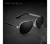 VEITHDIA Classic Brand Acero inoxidable Gafas de sol para hombres Lente verde polarizada Gafas de sol Accesorios para hombres 3152 oro