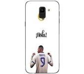 Coque Maniacase pour Samsung Galaxy J6 2018 Kylian Mbappe Real Madrid 9 Hola