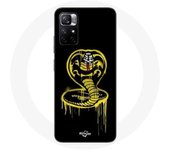 Coque Maniacase pour Redmi Note 11 5G Cobra Kai Logo Jaune Fond Noir Affiche Série