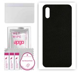 apgo Protective Skin Sticker for the back compatible with Xiaomi Redmi 9A Sport, Wrap Film, Foil, Vinyl - Pattern Matrix
