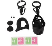 Funda protectora de silicona para VR, agarre para lente facial, funda protectora para VR, juego de fundas para Oculus Quest 2