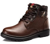 Zapatos de invierno de algodón nuevos de moda para hombre, botas Chelsea casuales, además de botas de nieve cálidas de terciopelo y piel M830 38 negro