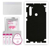 apgo Protective Skin Sticker for the back+sides compatible with Xiaomi Redmi Note 8T, Full Wrap Film, Foil, Vinyl - Pattern Matrix