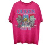 Camiseta Queen Tour ´80 Unisex Adulto XL color rosa