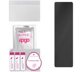 apgo Privacy Hybrid for LG Velvet (mały ekran z przodu etui), 7H, Matte, Anti-Spy, tempered glass substitute, non-cracking