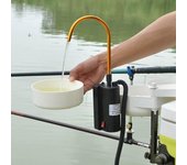 Bomba de agua de pesca portátil automática eléctrica negro