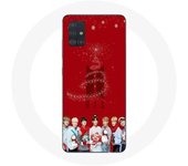 Coque pour Samsung Galaxy A71 BTS Bangtan Garçons Fond Rouge Cadeau de Noël 2023