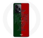 Coque Maniacase pour Xiaomi Redmi Note 12 Pro 5G portugal logo vert et rouge