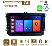 Radio de coche Android de 8 pulgadas para Volkswagen VW Passat Touran Polo Golf Tiguan Skoda Seat Carplay reproductor multimedia GPS Autoradio 2 + 64 GB 1+32GB