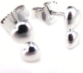 Altesse [F5855] - Boucles Argent 'Love Sweet Love' plata