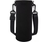 Bolsa para botella de agua deportiva de 750 ml/1500 ml, elástica y portátil, con aislamiento térmico, funda para botella. 1500ml negro