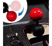 Botón de arranque de coche universal con pegatina decorativa de un solo clic, estilo club de pelota, botón de arranque de un solo toque para coche, herramientas de modificación de balancín rojo
