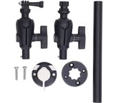 Kit de montaje para cámara con ángulo ajustable y abrazadera firme, juego de montaje ligero para cámara de kayak para barco
