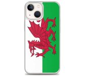 Funda iPhone - Multicolor - Drapeau Pays de Galles - Souple - TPU - Compatible iPhone 13 mini