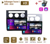 Radio Android 2Din para Volkswagen Touran 1 (2003-2010), unidad principal multimedia con Carplay, WIFI, navegación estéreo, 2+32 GB 1+16GB,A