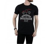 Harry Potter - Camiseta de algodón para hombre Quidditch en Hogwarts L negro