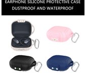 Estuche protector de silicona mejorado, estuche de transporte de silicona, funda de silicona a prueba de golpes para auriculares OpenFit Air T511. negro