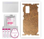 apgo Protective Skin Sticker for the back+sides compatible with Xiaomi Redmi Note 10 Pro, Full Wrap Film, Foil, Vinyl - Pattern Rusty Copper