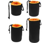 Bolsa para lente de cámara, bolsa de neopreno impermeable suave para lente de cámara de vídeo, funda para Canon Sony para la mayoría de cámaras digitales SLR