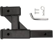 Elevador de enganche de remolque de acero de 9,65 pulgadas, adaptador extensor de enganche negro para coche, SUV, camioneta