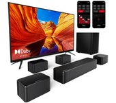 Kit de Altavoz Barra de Sonido Subwoofer de 7.1 Canales ULTIMEA Poseidon D80, Dolby Atmos, 460W Potencia Pico, Control por APP