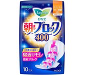 KAO Laurier Block to Morning 400 10pieces (Quasi-drug) Laurier Super Absorption Guard Sanitary napkin for night Please replace it as needed during men