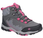 Botas de senderismo con cordones Ducklington para niños/niños de Cotswold 3 Child UK gris/color rosa