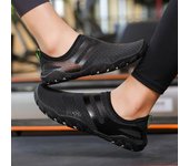 Zapatos de agua para hombres y mujeres, zapatos acuáticos de playa, sandalias de natación, drenaje, zapatos deportivos para vadear, navegación de secado rápido, pies descalzos, yoga, gimnasio, pesca, surf, zapatillas de deporte 35 negro