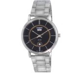 Reloj analógico Casio de acero inoxidable con esfera negra y cuarzo MTP-B120D-1A MTPB120D-1 para hombre negro