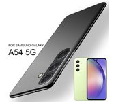 Funda dura de PC A la moda A prueba de golpes, funda mate ultradelgada para Samsung Galaxy A54 A 54 5G SM-A546B/DS SM-A546, fundas A 54 5G Samsung Galaxy A54 5G color rosa