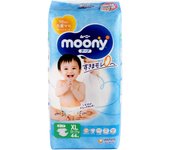 Pañales Moony XL 12-17 kg 44 unidades