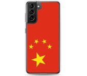 Coque Téléphone - Samsung - Galaxy S21 Ultra - Drapeau Chine - Souple - Multicolore