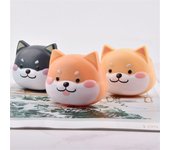 with Mirror Shiba Inu Contact Lens Case Storage Soaking Box Contact Lens Kit Holder Container amarillo