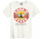 Playera de Guns N Roses Vintage Bullet para adulto, unisex, amplificada XS blanco