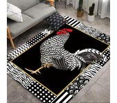1 alfombrilla de cocina antifatiga con estampado de pollo de granja, impermeable, antideslizante, gruesa, acolchada, resistente y cómoda para estar de pie en la cocina 40*60cm