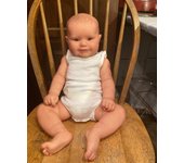 Bebé Reborn de silicona con pintura 3D, muñeca de juguete de 60 CM con vasos sanguíneos, arte, bebé realista hecho a mano, regalo de cumpleaños para niños pequeños Finished doll