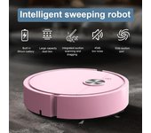 Aspiradora robot barredora inteligente 300pa potente succión diseño compacto recargable fácil mantenimiento negro