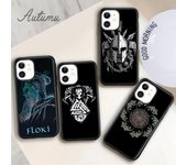 Funda de teléfono con símbolo de vikingos para iPhone 11 12 13 14 Pro Max mini X XR XS SE 2020 5 6S 7 8 Plus Samsung Galaxy S21 S22 Carcasa protectora iPhone 6plus
