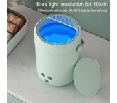 Mini lavadora de ropa interior y calcetines de 3,8 l, control con un botón, función de temporizador, lavadora portátil de viaje de bajo ruido y ahorro de energía US Plug rosa cereza