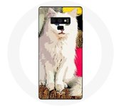 Coque pour Samsung Galaxy Note 9 Turc de van chat blanc aux yeux bleu et jaune