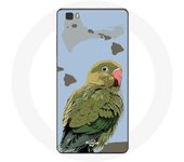 Coque pour Huawei P8 Lite Perruches Oiseaux vert