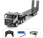 Remolque de plataforma RC 1318 9CH, remolque con Control remoto, camión, Tractor, Radio Control 2,4G, tractores de plataforma plana, juguetes para niños blanco