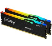 Memoria para PC de escritorio Kingston Technology Kingston FURY DDR5 AM5 con certificación AMD EXPO de 16 GB x 2 Kingston FURY Beast RGB AM5 CL36 RGB LED con garantía de por vida