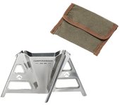 Estante de filtro de café de acero inoxidable plegable Soporte de filtro de café portátil reutilizable plata