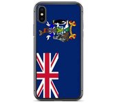 Funda para iPhone - Multicolor - Bandera de Georgia del Sur - Flexible - Compatible con iPhone XS Max