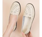 Zapatos casuales antideslizantes de fondo plano, cómodos y suaves de verano para mujer 41 negro