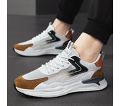 Zapatos de moda con cordones para caminar al aire libre, antideslizantes, para hombre, zapatillas de suela suave, informales para correr, envío gratuito. 39